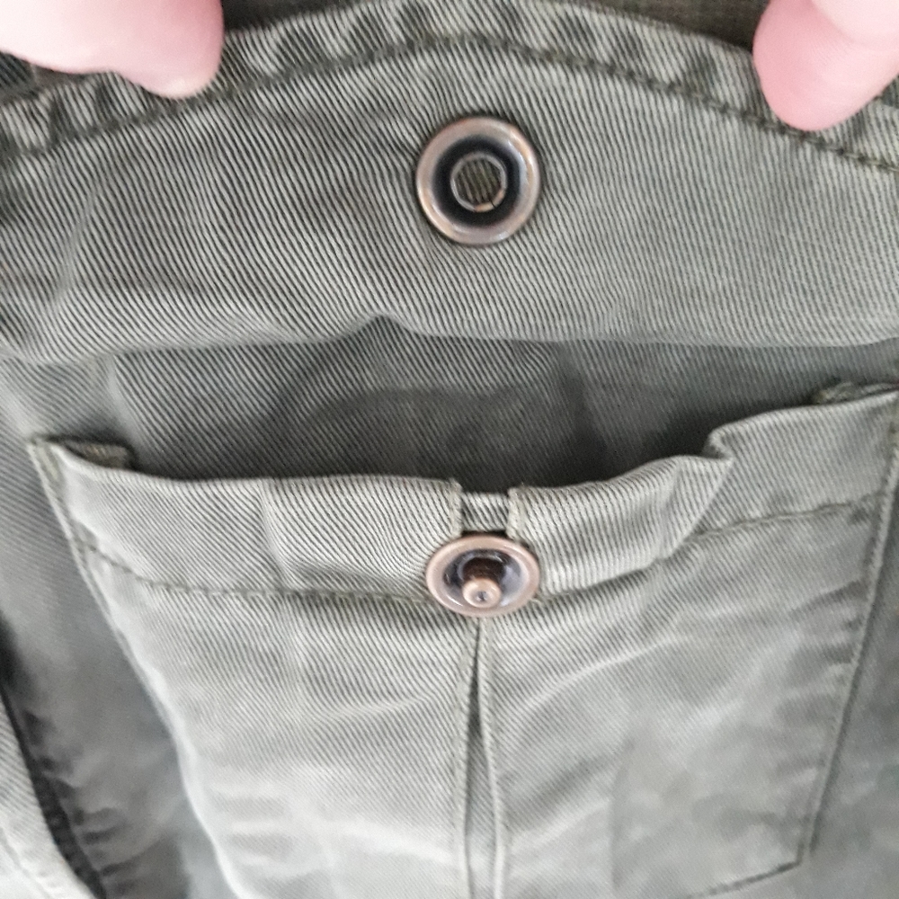 Sanctuary Distressed Green Utility Jacket - Picture 8 of 16